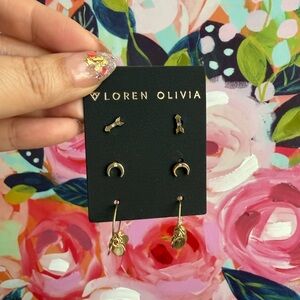 Loren Olivia Arrow Earrings Set | Y3